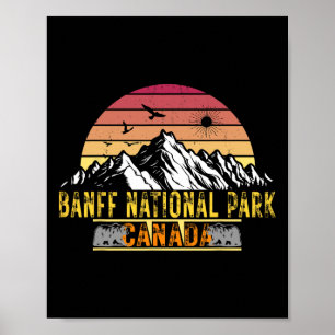 Banff National Park Alberta Canada Kamperen Wandel Poster