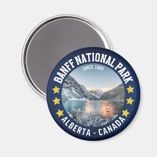 Banff National Park Alberta Canada Magneet (Voorkant / Achterkant)