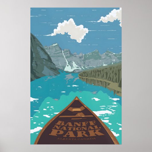Banff National Park Alberta Canada Reisposter Poster (Voorkant)