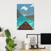Banff National Park Alberta Canada Reisposter Poster (Thuiskantoor)