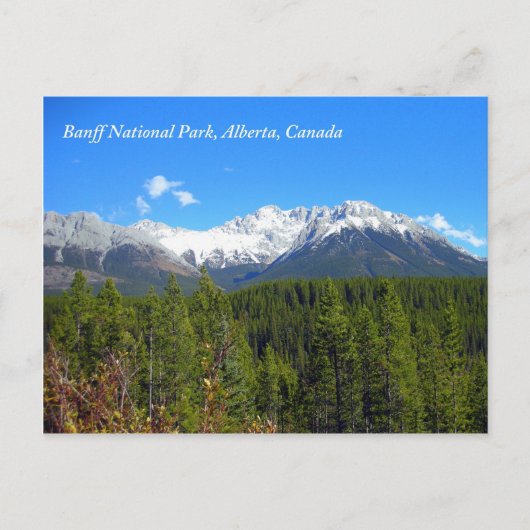 Banff National Park Alberta Canada Rockies Briefkaart (Voorkant)