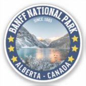 Banff National Park Alberta Canada Since 1885 Sticker (Voorkant)