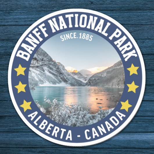 Banff National Park Alberta Canada Since 1885 Sticker