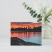 Banff National Park, Alberta Canada Sunset Briefkaart (Staand voorkant)