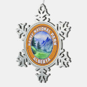 Banff National Park Alberta Canada Tin Sneeuwvlok Ornament (Rechts)