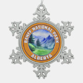 Banff National Park Alberta Canada Tin Sneeuwvlok Ornament (Voorkant)