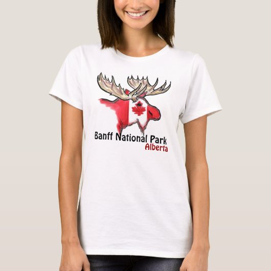 Banff National Park Alberta Canada ulk dames t-shi T-shirt (Voorkant)