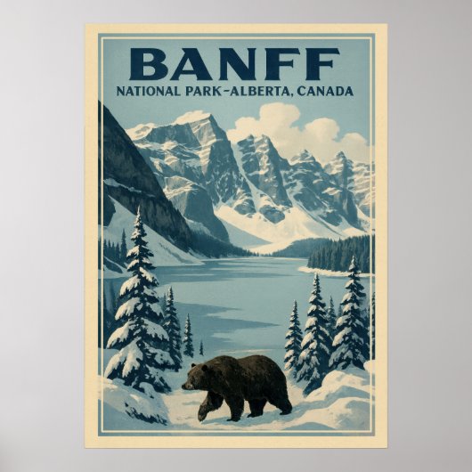Banff National Park Alberta Canada V01 Poster (Voorkant)