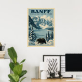 Banff National Park Alberta Canada V01 Poster (Thuiskantoor)