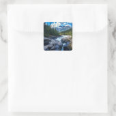 Banff National Park Alberta Canada Vierkante Sticker (Tas)