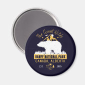 Banff National Park Canada  Beer Mountain Magneet (Voorkant / Achterkant)