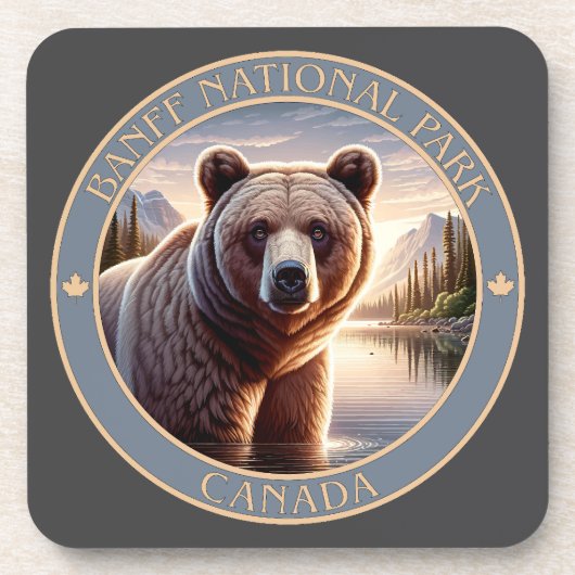 Banff National Park Canada Bier Onderzetter (Voorkant)