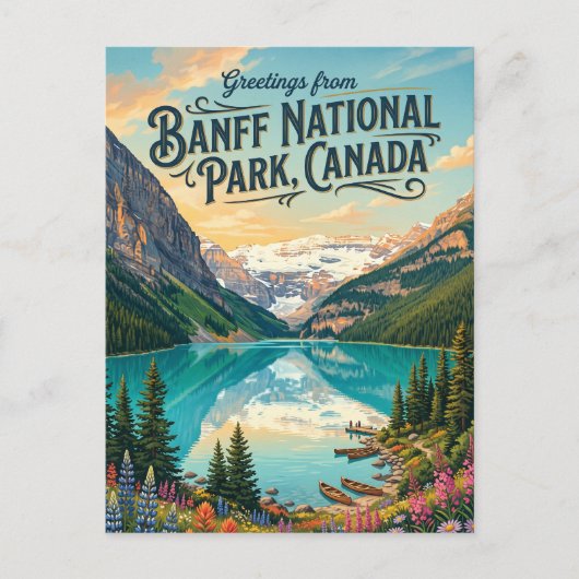 Banff National Park Canada Briefkaart (Voorkant)