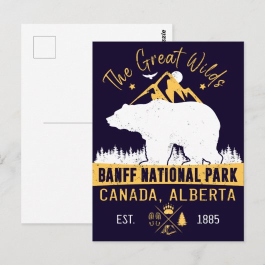 Banff National Park Canada Briefkaart (Voorkant / Achterkant)