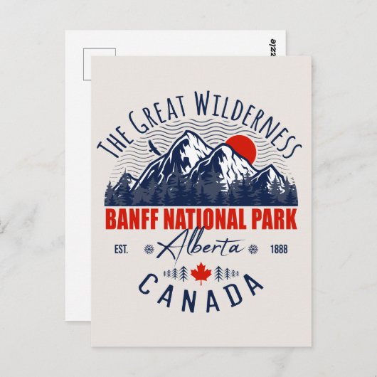 Banff National Park Canada Briefkaart (Voorkant / Achterkant)