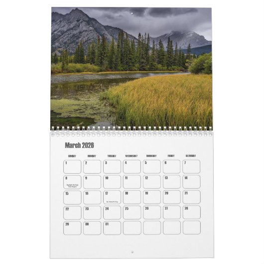 Banff National Park-Canada Kalender (Mar 2026)