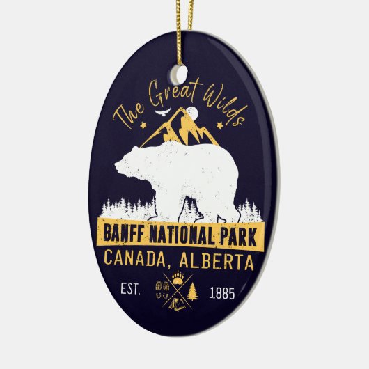 Banff National Park Canada  Keramisch Ornament (Links)