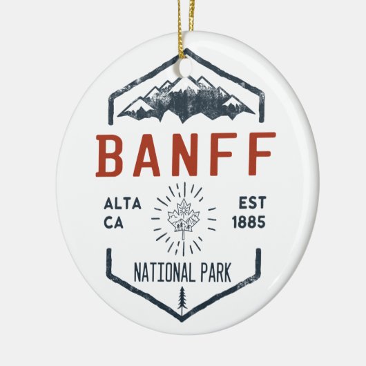 Banff National Park Canada  Keramisch Ornament (Links)