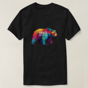 Banff National Park Canada Kleurrijk Beer T-shirt