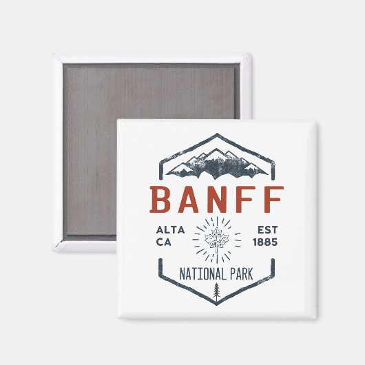 Banff National Park Canada  Magneet (Voorkant / Achterkant)