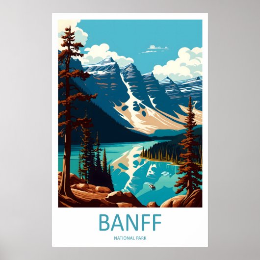 Banff National Park Canada Reisposter 1 Poster (Voorkant)