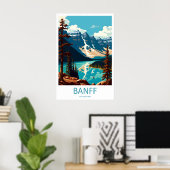 Banff National Park Canada Reisposter 1 Poster (Thuiskantoor)