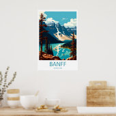 Banff National Park Canada Reisposter 1 Poster (Keuken)