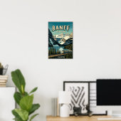 Banff National Park Canada Reisposter Poster (Thuiskantoor)