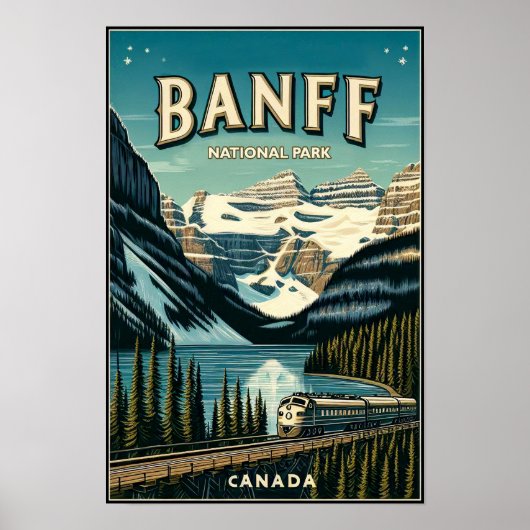 Banff National Park Canada Reisposter Poster (Voorkant)