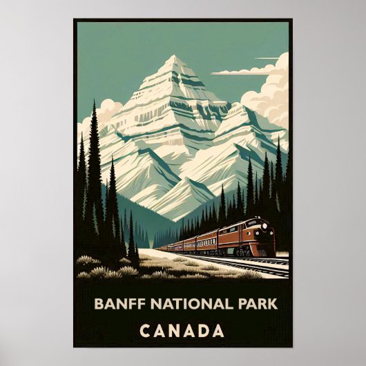 Banff National Park Canada Reisposter Poster (Voorkant)