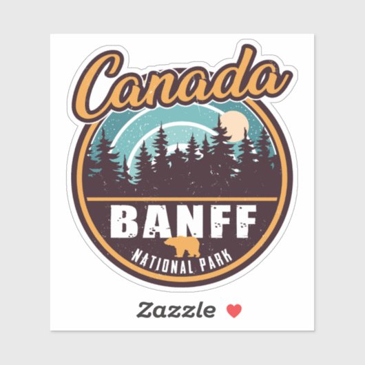 Banff National Park Canada Rocky Mountains Sticker (Vel)