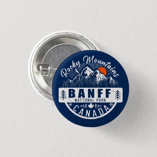 Banff National Park Canada  Ronde Button 3,2 Cm (Voorkant /achterkant)