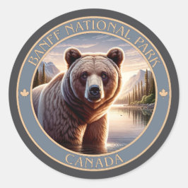 Banff National Park Canada Ronde Sticker