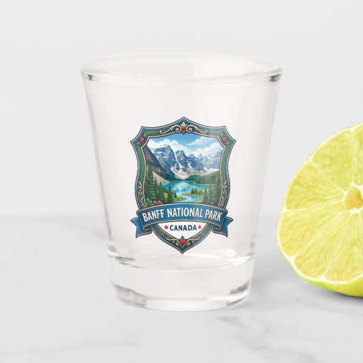 Banff National Park Canada Shot Glas (Voorkant)