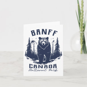 Banff National Park Canada Souvenir Hiking Kaart