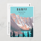 Banff National Park Canada Travel Briefkaart (Voorkant / Achterkant)