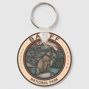 Banff National Park Canada Travel Emblem  Sleutelhanger