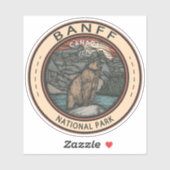 Banff National Park Canada Travel Emblem Sticker (Vel)
