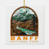 Banff National Park Canada Travel  Keramisch Ornament (Achterkant)