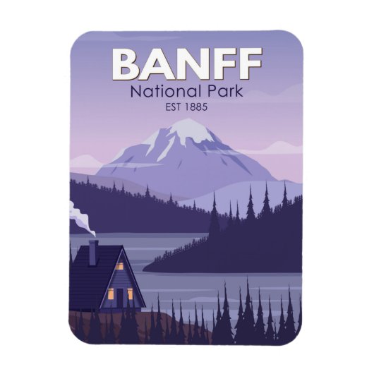 Banff National Park Canada Travel  Magneet (Verticaal)