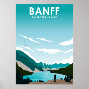 Banff National Park Canada Travel Poster