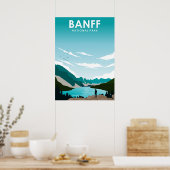 Banff National Park Canada Travel Poster (Keuken)