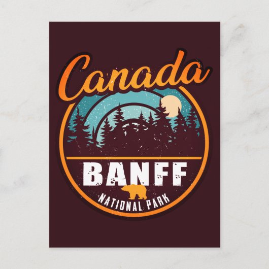 Banff National Park Canada Travel  Souvenir Briefkaart (Voorkant)