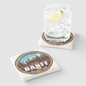 Banff National Park Canada Travel  Stenen Onderzetter (Zijkant)