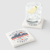 Banff National Park Canada Travel  Stenen Onderzetter (Zijkant)