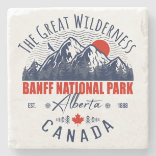 Banff National Park Canada Travel  Stenen Onderzetter
