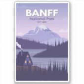 Banff National Park Canada Travel  Sticker (Voorkant)