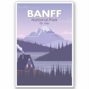 Banff National Park Canada Travel  Sticker