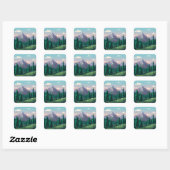 Banff National Park Canada Vierkante Sticker (Vel)