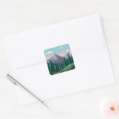 Banff National Park Canada Vierkante Sticker (Envelop)
